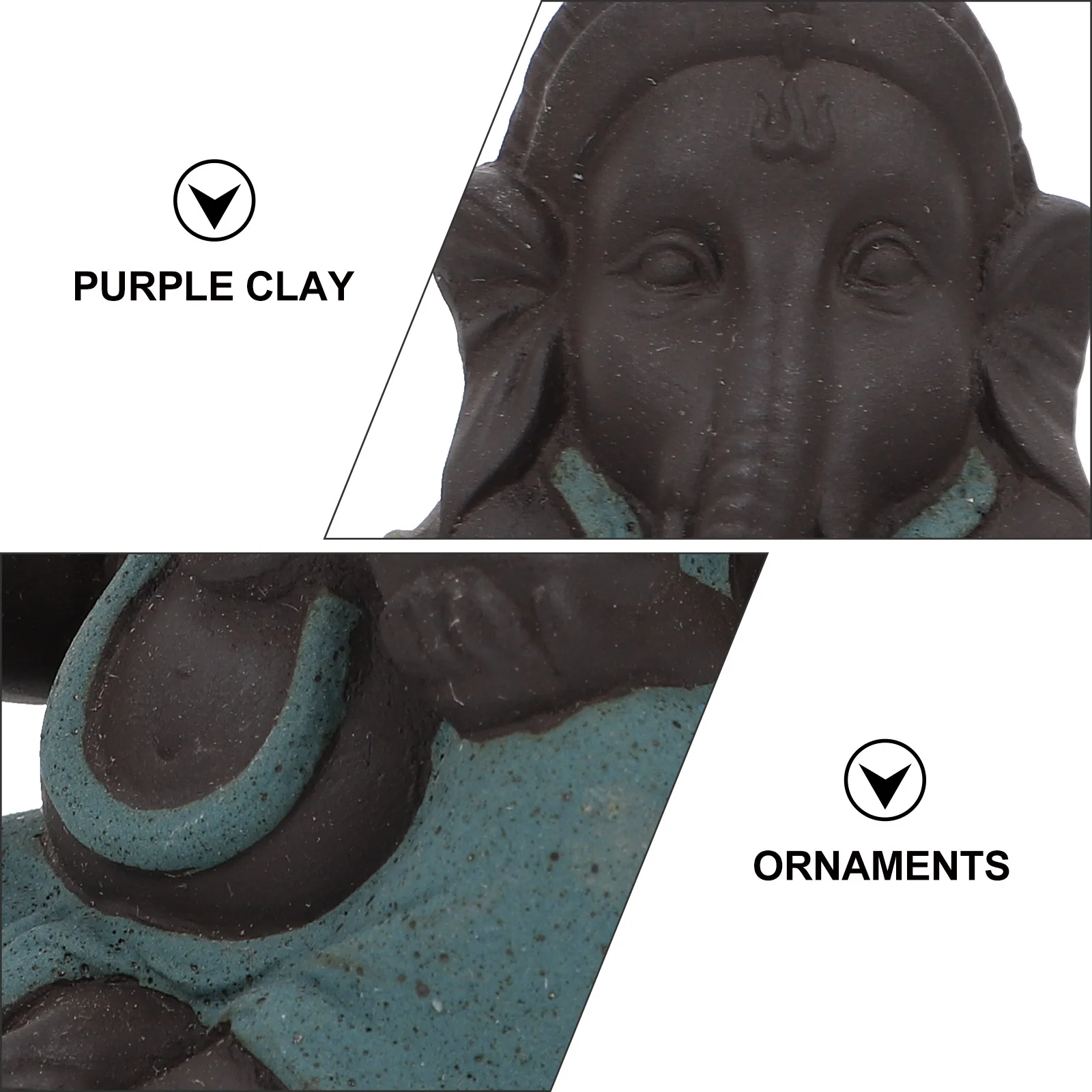 

Purple Clay Buddha Statue Delicate Classic Zen Desktop Decor Artistic Home Office Decoration Gift Buddha Ornament