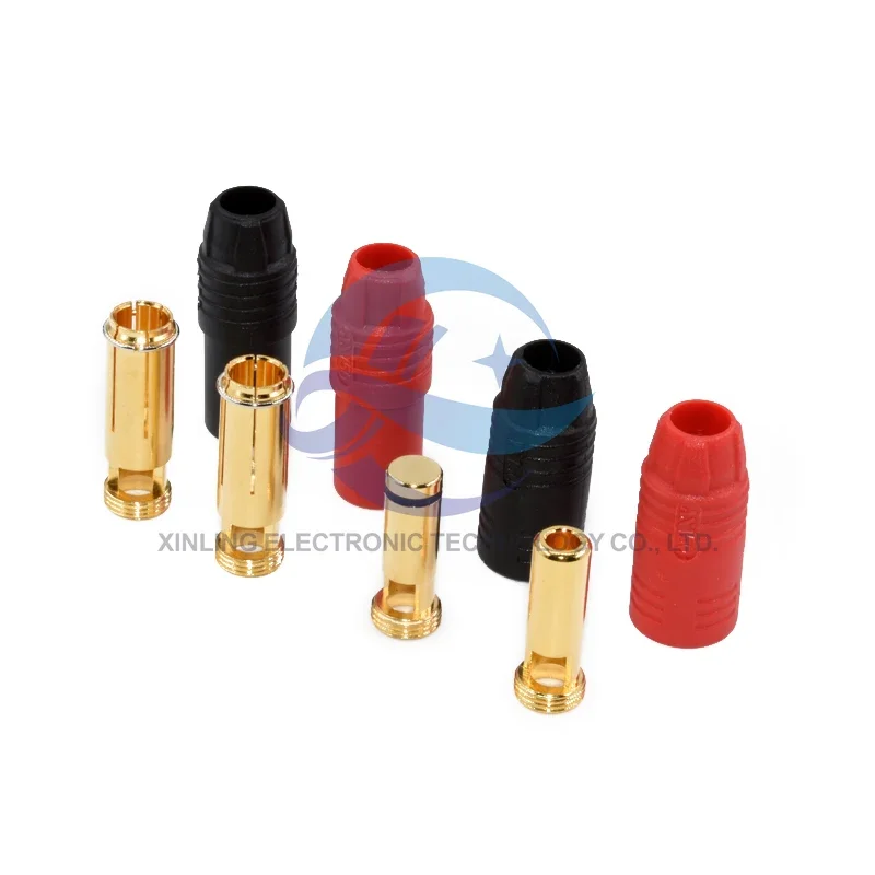 AS150 Model aircraft plug Fireproof flower plug 7mm gold plated high current lithium battery connector male/female head