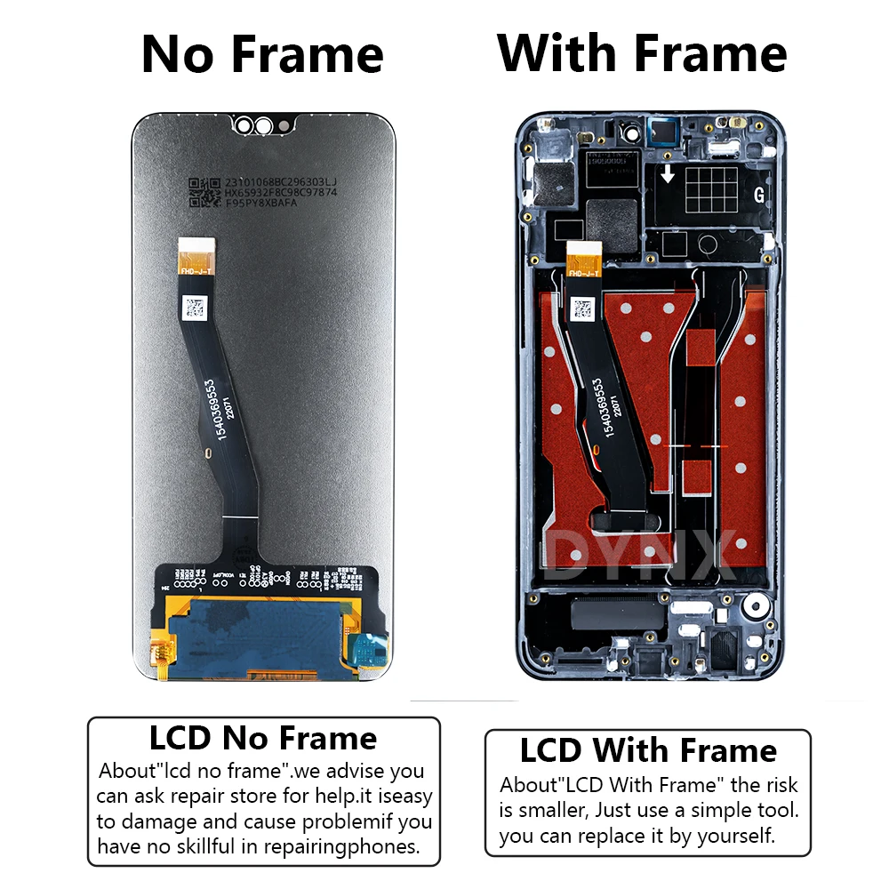 For Honor 8X LCD Display Touch Screen Digitizer Replacement Assembly JSN-L22/L42/L11/L21/L23/AL00/TL00/AL00a Honor 8X LCD Screen