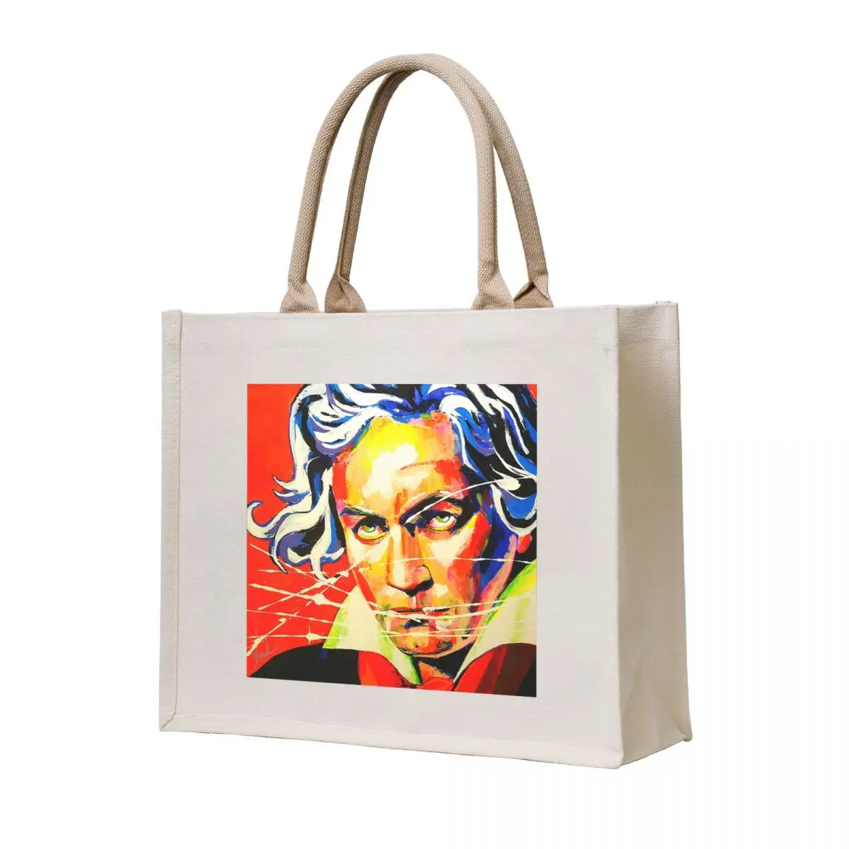 

Ludwig van Beethoven Artpainting Tote Bag woman shopping bag university shopper bag Canvas tote woman