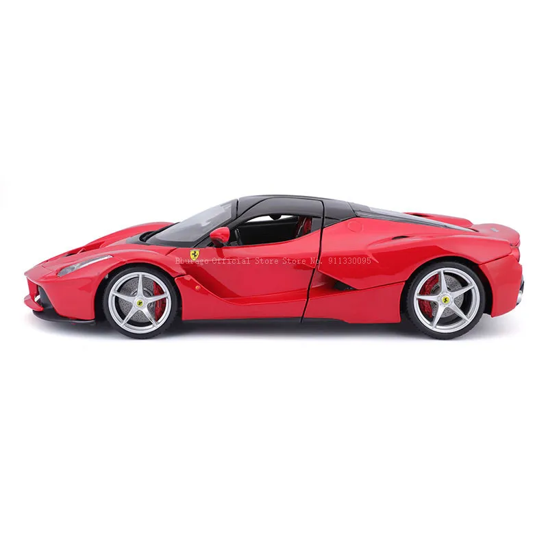 Bburago 1:18 Brand New Hardcover Ferrari LaFerrari Red Supercar Static Diecast Model Collectible Car Toys Classic Car