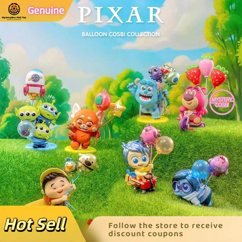 

Genuine Hot Toys Pixar Balloon Series Blind Box Collectible Figure Desktop Ornament Birthday Gift For Kids Adults Decorative Toy