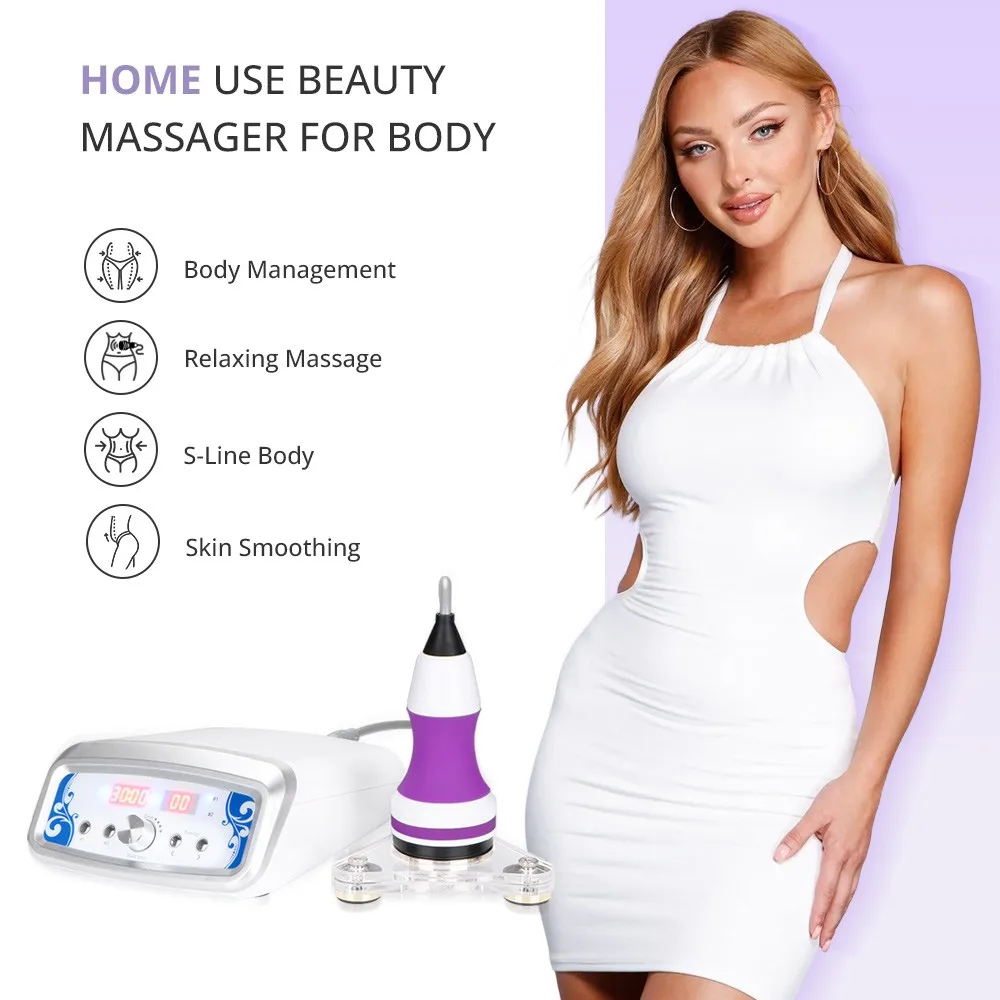 Ultrasonic 40KHz Cavitation Machine Body Massager Slimming Fat Burning Beauty Device Loss Burner Skin Tightening Weight Loss