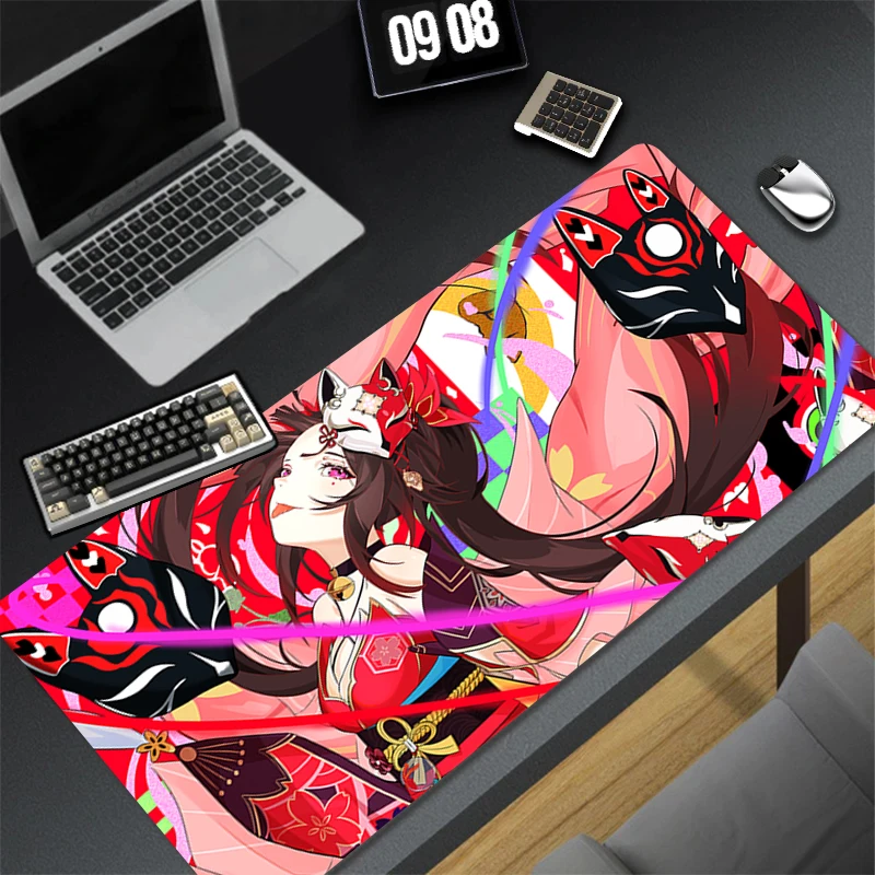 Pattern Gaming Accessories H-honkai Star Rail Sparkle Mousepad Office PC Mouse Pad Keyboard Pad Desk Decoracion Anime Desk Mat
