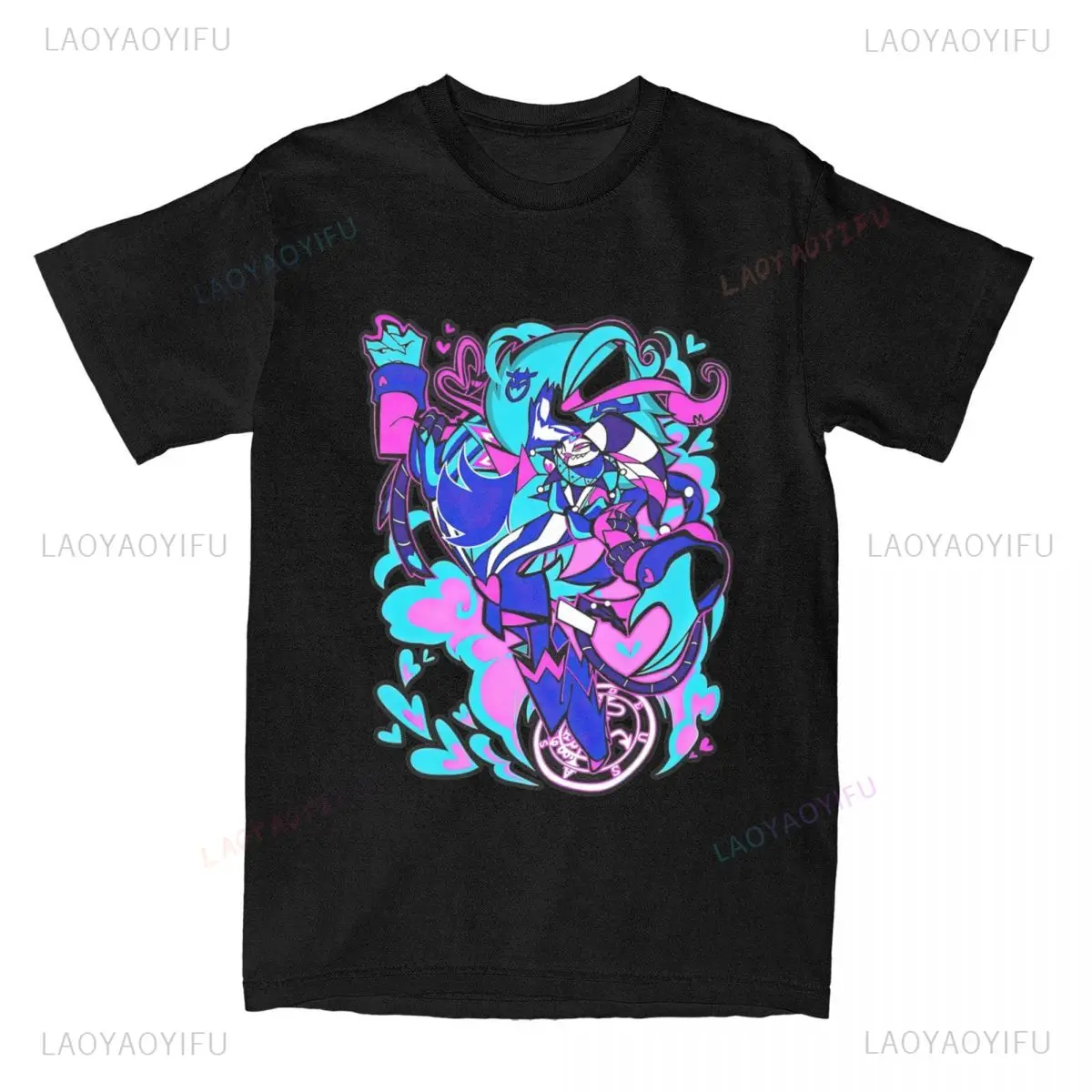 Helluva Boss Ozzie Fizzarolli 2025 Spring Graphic Tee Soft Cotton Unisex Streetwear T-Shirt Men & Women Retro Cartoon Tops