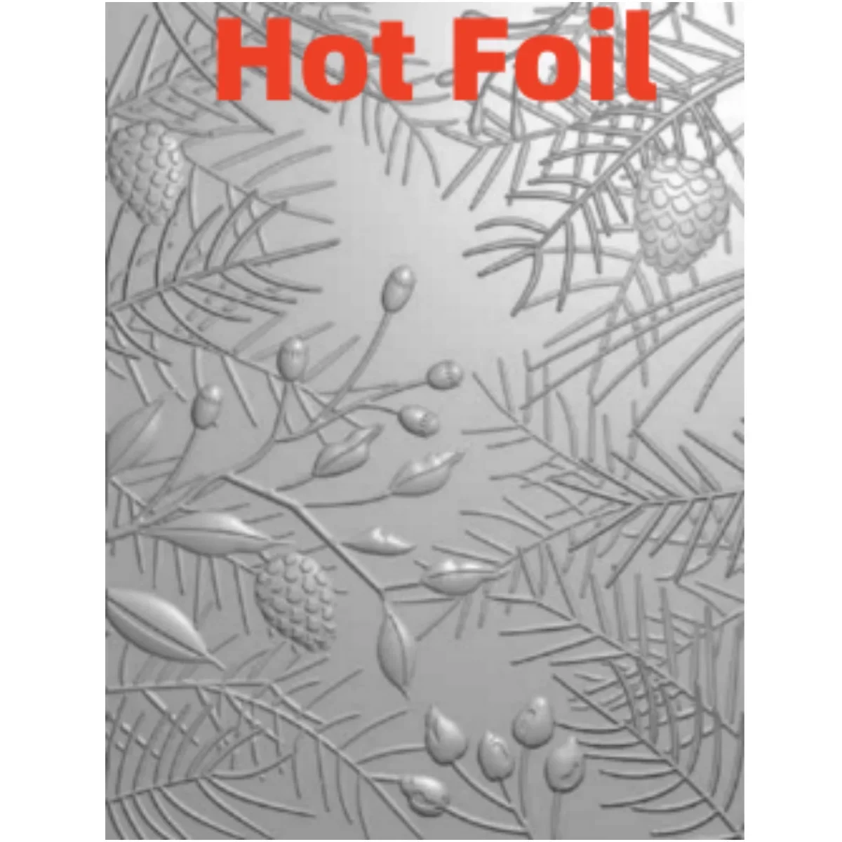 Pinecones Berries Hot Foil For DIY Scrapbook Embossed Handcraft Paper Card Album Craft Template Supplies Decoration 2024 New