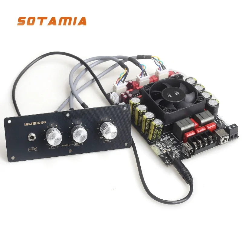 SOTAMIA TPA3251 บลูทูธเครื่องขยายเสียง 220W + 220W 2.0 สเตอริโอ HiFi เครื่องขยายเสียง AUX USB Amplificador Home Audio Amp