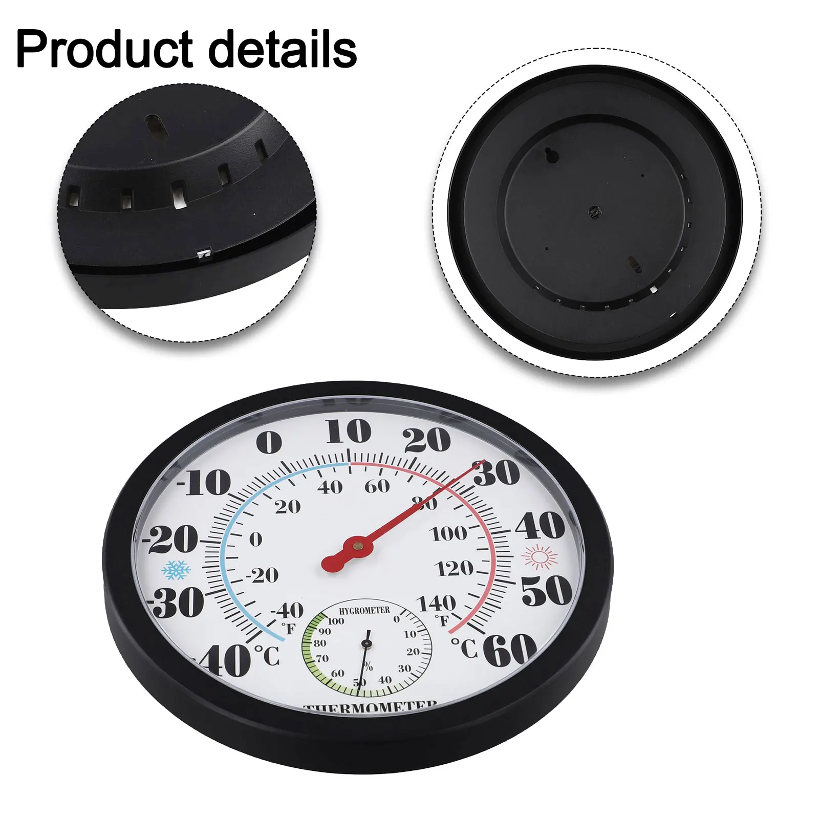 

Thermometer Outdoor Thermometer Balconies For Greenhouses 25cm/9.8inch Outdoor Thermometer Plastic Wall Hanging