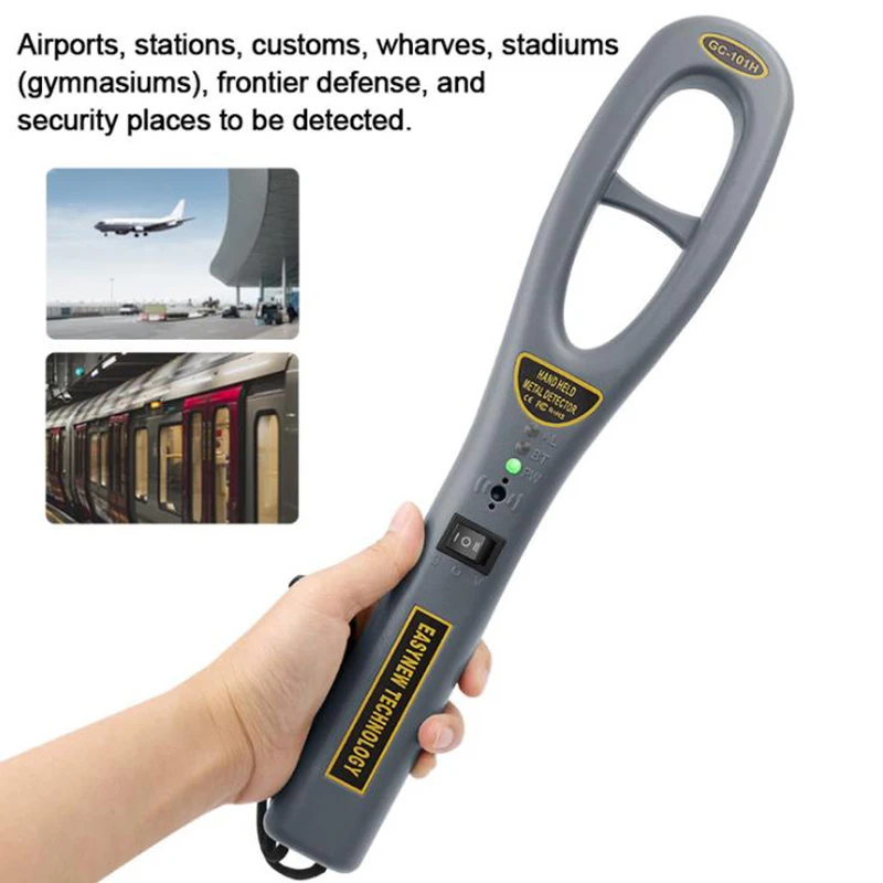 Highly Sensitive Hand-Held Metal Detector Gold Metal Finder Security Scanner