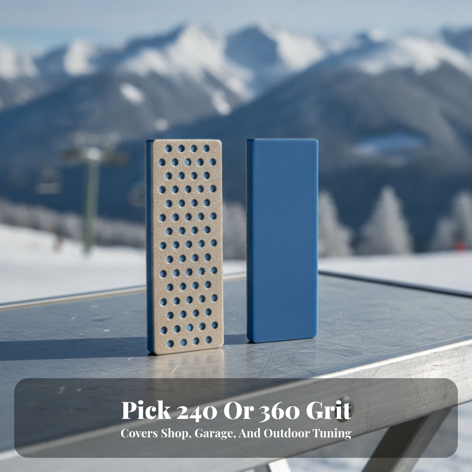 Ski Board Sharpening Stone Lightweight Diamond Sharpening Stone Premium Precision for Skiers, Outdoor Snow Sports