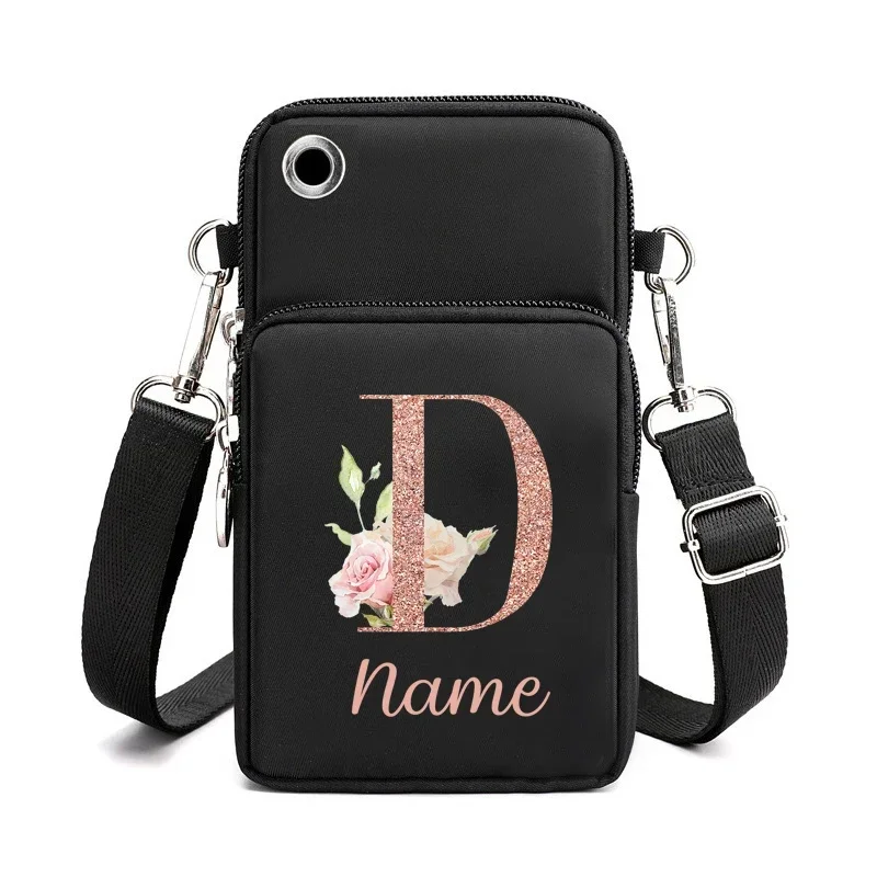 Custom Name Casual Mobilephone Bag Cross Body Sling Bags Adjustable Phone Bags for Men and Women Ideal Birthday Gift Travel Bag