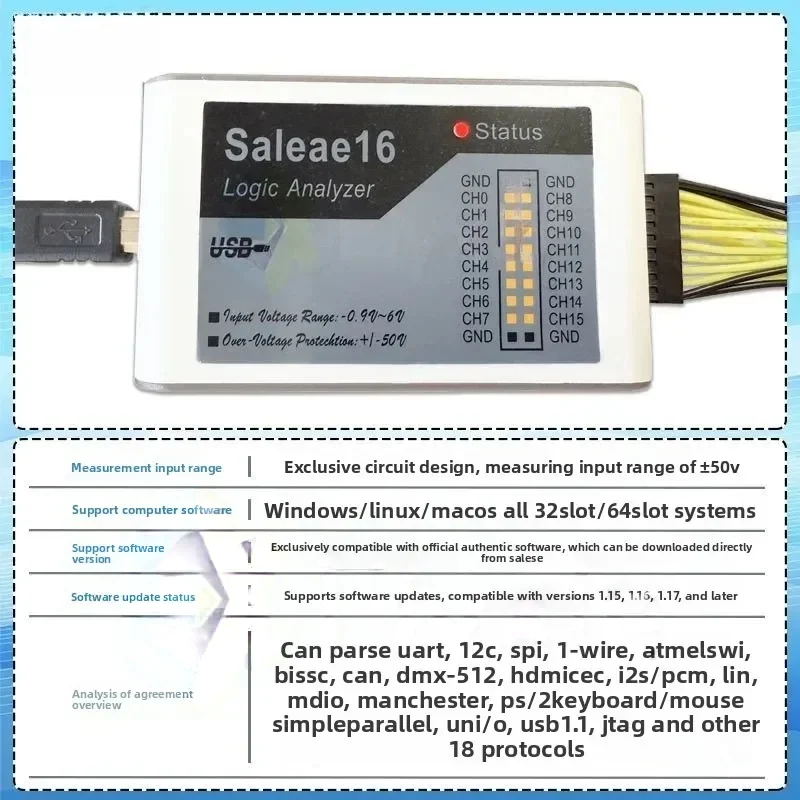 analyseur-logique-saleae-logic16-16-canaux-debogage-fpga-8-canaux-oscilloscope-de-signal-numerique-100m