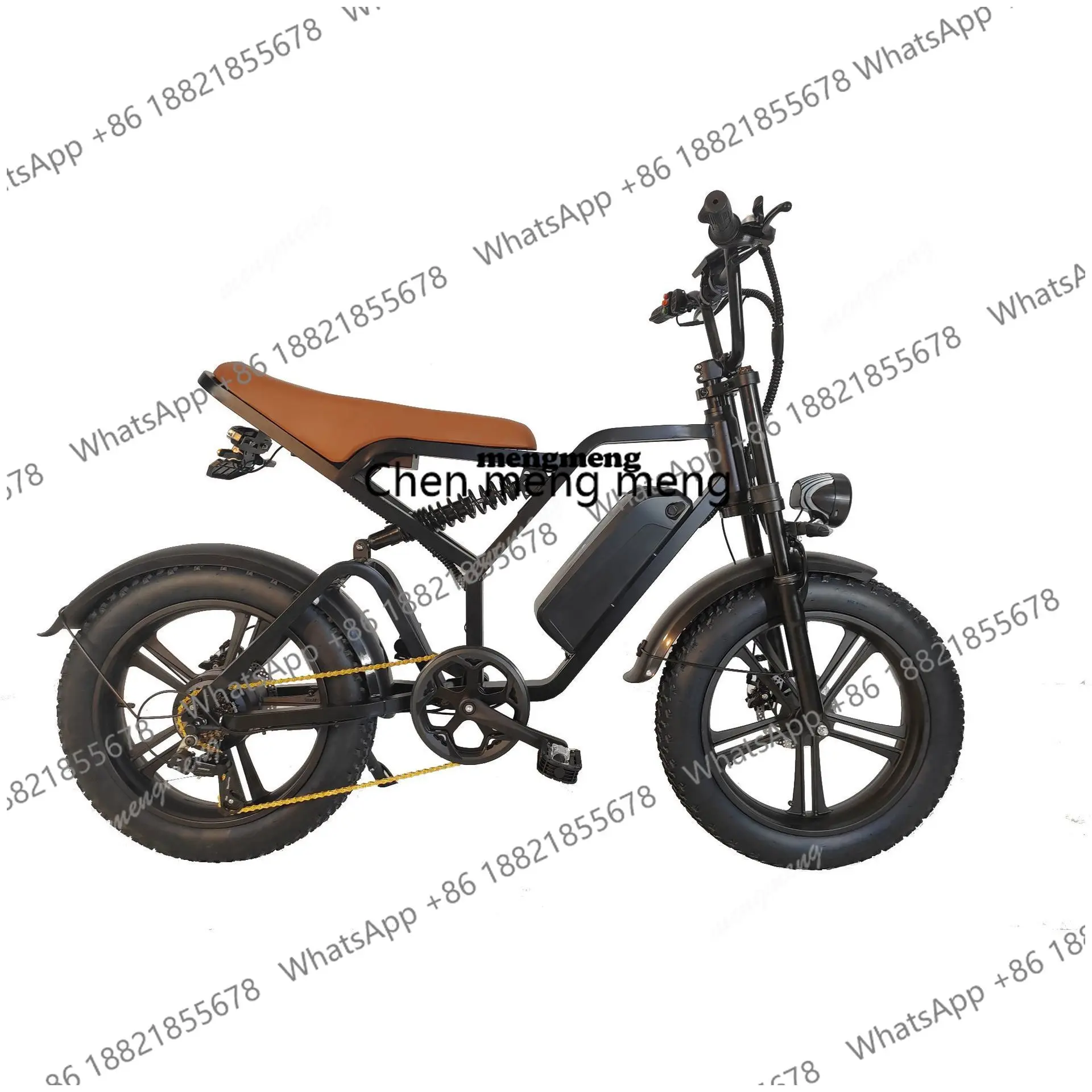 Electric car 73 The same retro 20-inch snow electric bicycle Dual motor snow bike Electric moped