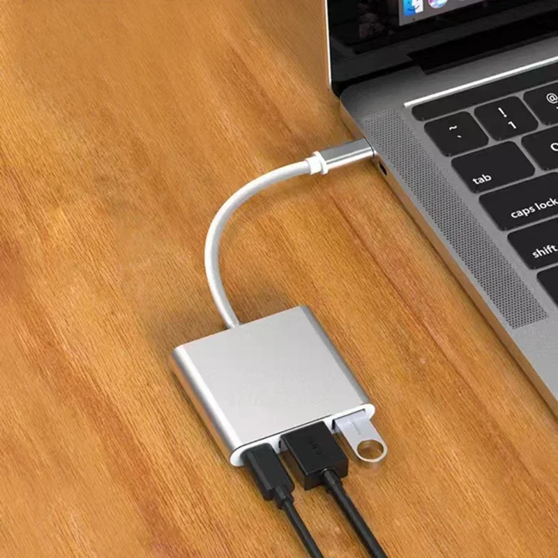 Typec To HD Mobile Phone To Monitor USB Interface VGA Expansion Dock Expansion Computer Adapter Converter