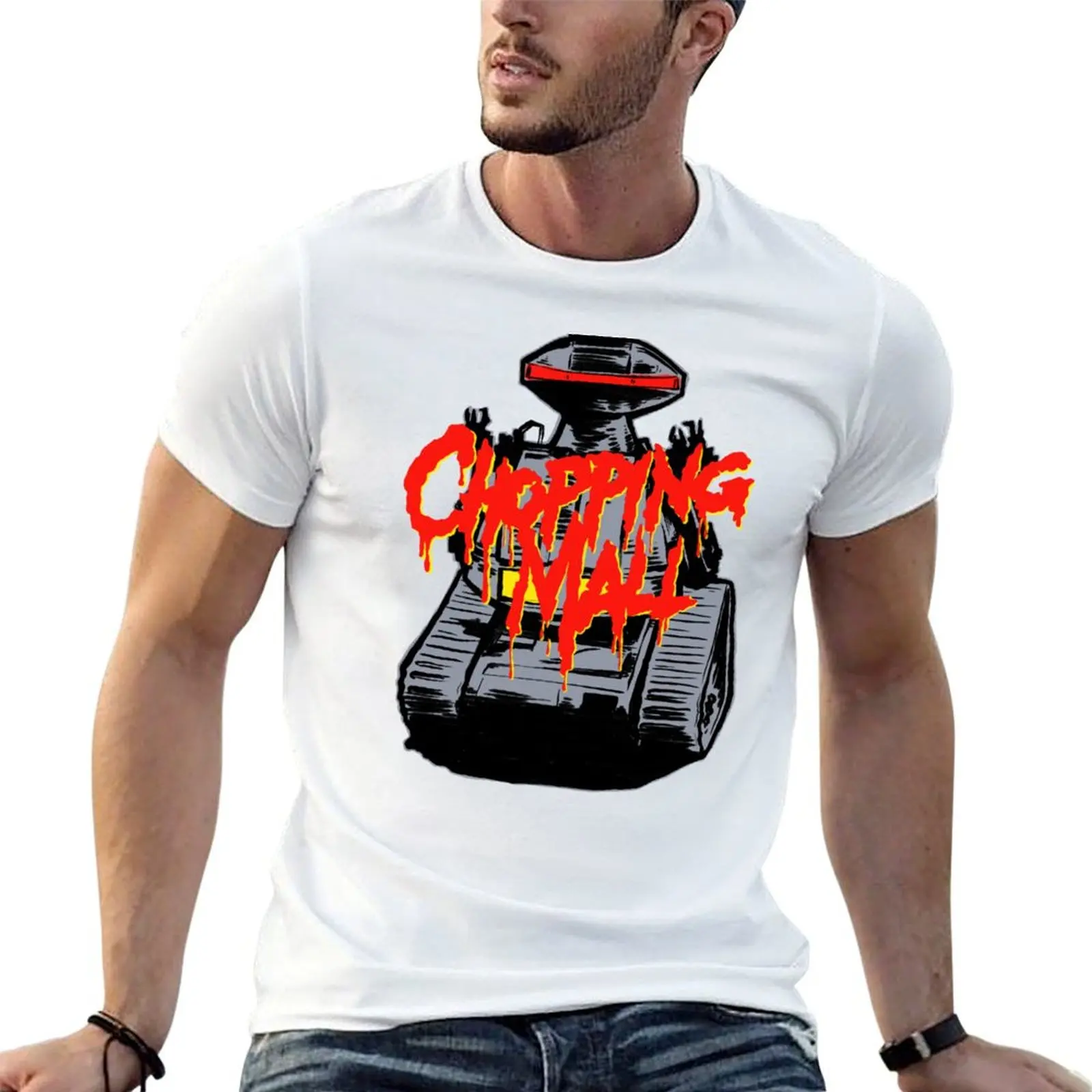 

Chopping Mall Tribute T-Shirt man t shirts for men casual t shirt men 100% cotton luxury brand T-Shirt