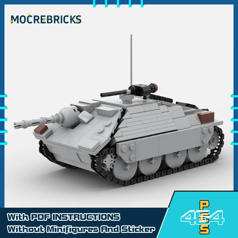 

Military Vehicle Series Jagdpanzer 38 "Hetzer" Battle Tank Model Building Blocks Technical Bricks Toys Children's Puzzle Gifts