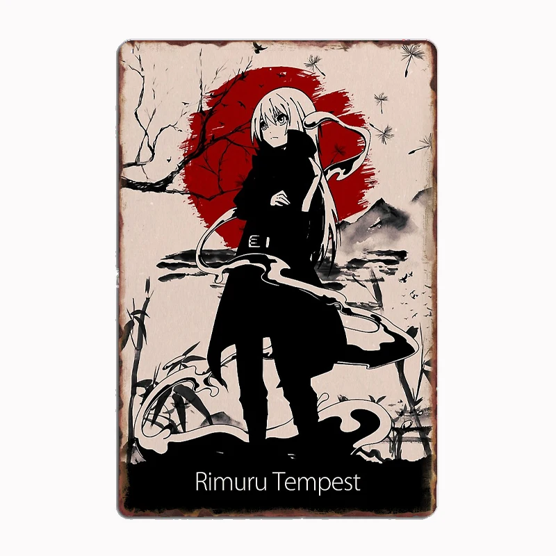 

Sparkling Strong Passion Rimuru Tempest Metal Sign Poster Garage Decoration Room Decor Car Club Tin Home Decor