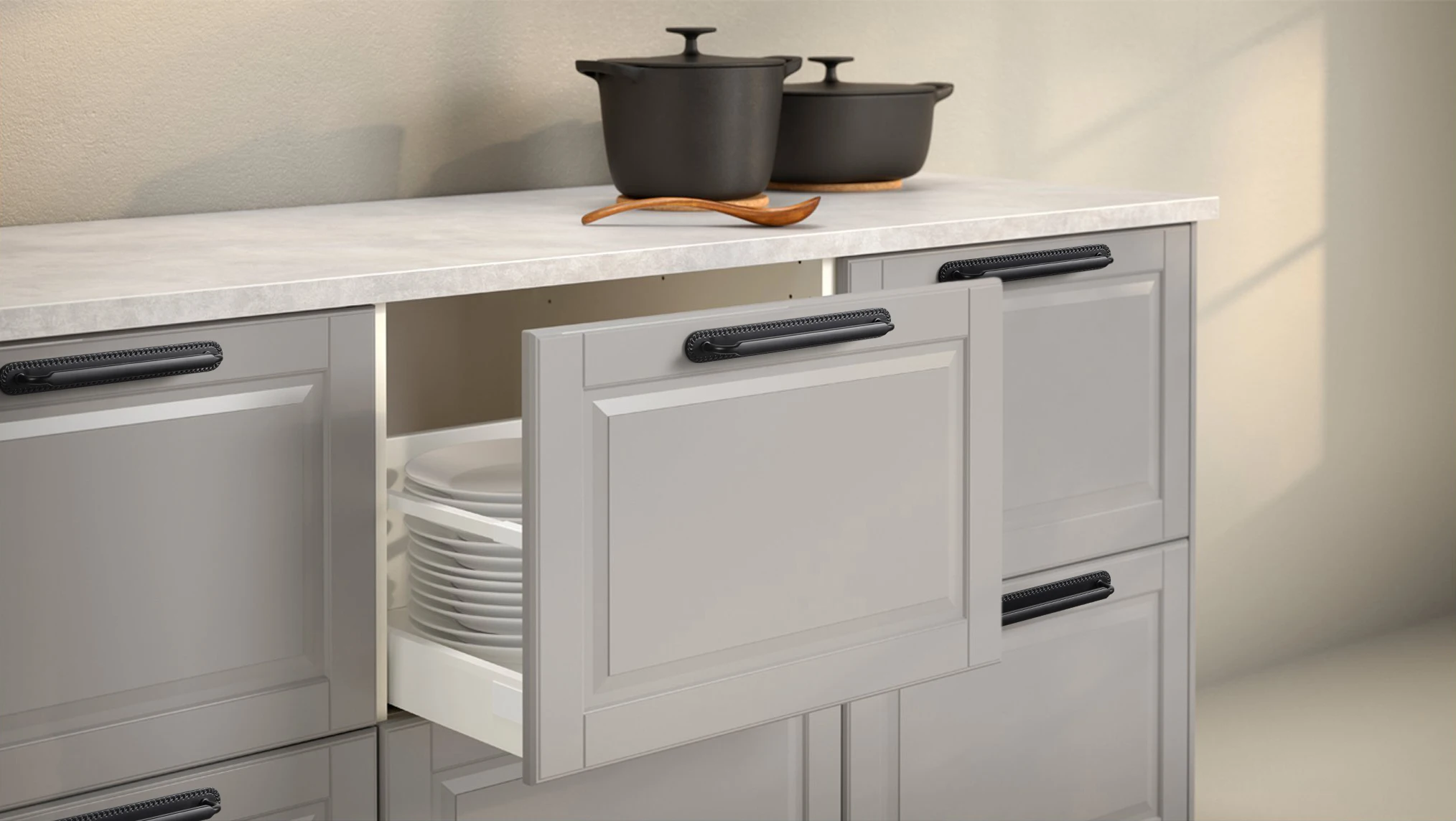 1pc/6-Packing Fancy Vintage Cabinet Pull Retro Furniture Handle with Backplate Cabinet Refurbishment Kitchen Handle