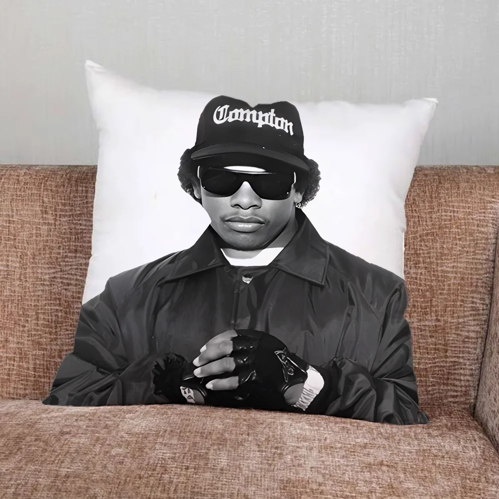 Rapper E-Eazy E Pillow Case For Home Bedroom Car Office Decoration Living Room Sofa Cushion Cover Suitable