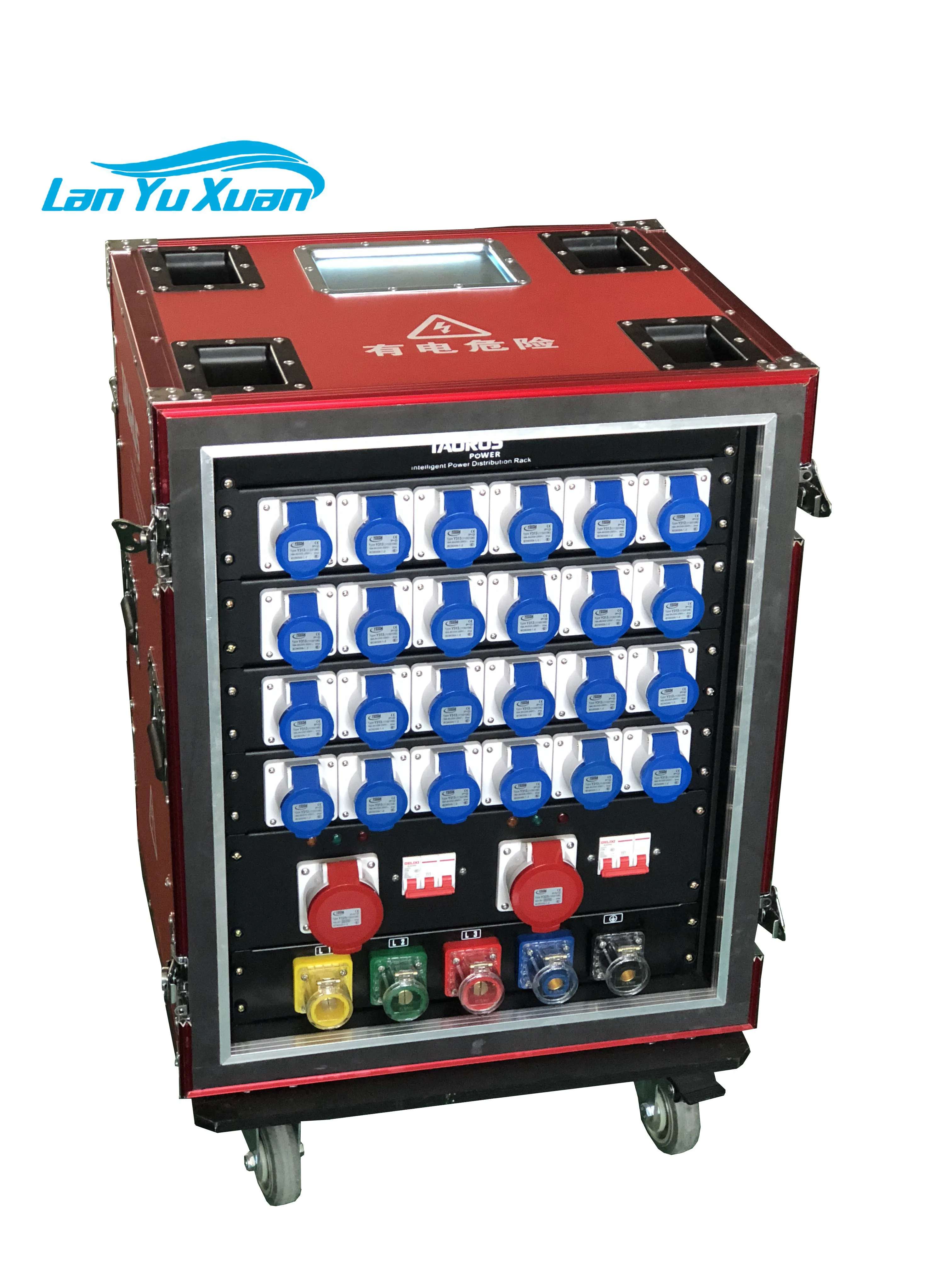 

Multi-functional Electrical Equipment 24x 16A CEE 3pin and 2x 32A 5pin Output Power Distributor Box 24 CH CEE Power Rack