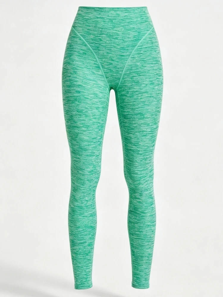 Soft Motion Straight Leg Bottoms Women's Mid-Waist Yoga Pants GYM Leggings Naked Feel Pilates Running Sports Trousers Leggings