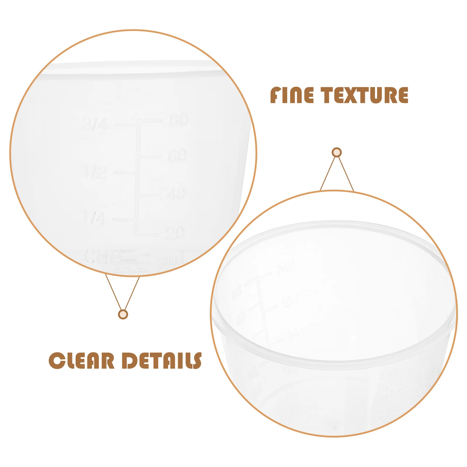 

10pcs Rice Cup Clear Plastic Stackable Measuring Cups For Kitchen Cooking Transparent Liquid Dry Ingredients Measuring