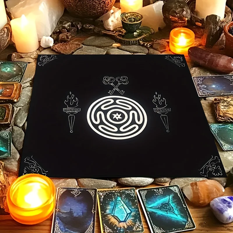 1pc Tarot Card Tablecloth Altar Cloth Board Games Oracle Card Pad Cloth Tarot Mat Home Decor
