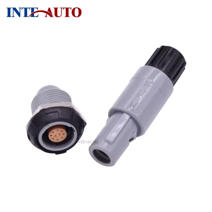 1P series plastic medical push pull self-latching male plug female socket connector,M14 size 10 pins TAG.M1.0 ZKG.M1.0