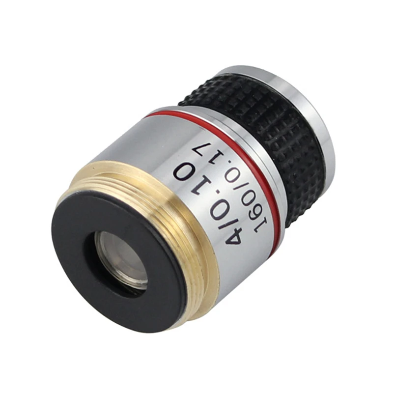 

Agnicy Microscope Accessories 185 Objective Lens 4X Brass Material RMS Thread