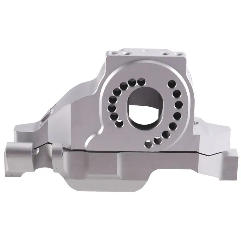 B78B-Aluminum Alloy TRX4 Motor Mount Plate Upper Spur Gear Cover For 1/10 RC Crawler Car TRX-4 Silver