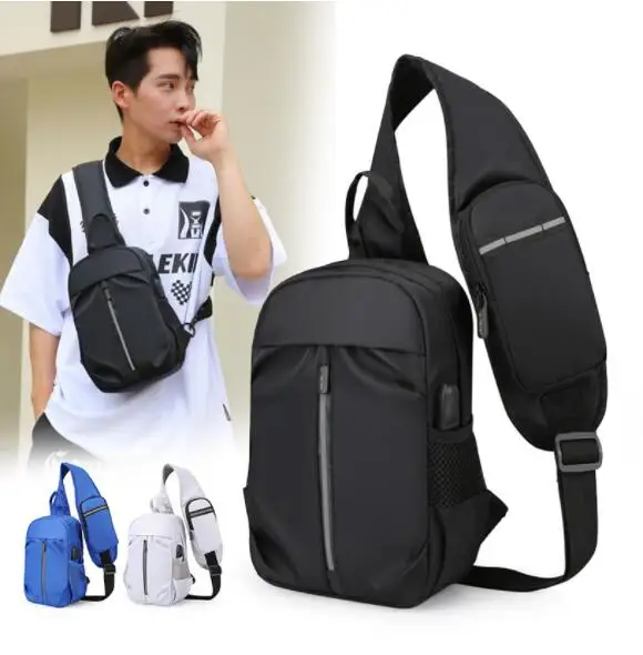 Men'S Chest Bag New High Capacity Oxford Fabric Crossbody Chest Bag Outdoor Travel One Shoulder Backpack sling bag bolsas sac 가방