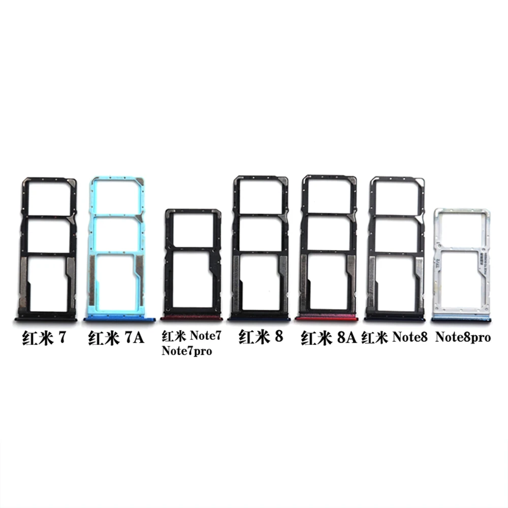 Slot Holder Slot para Redmi, SD, Dual e Single SIM Card Tray, 7 7A, 8, 8A