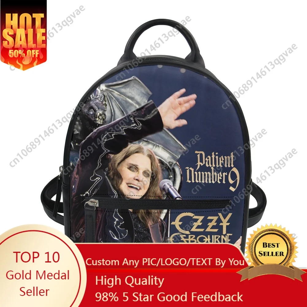 Back To The Beginning Ozzy's Final Bow Custom Backpack Purse Women Carter Schoolbags Double  Mini Daypack Leather Travel Bag