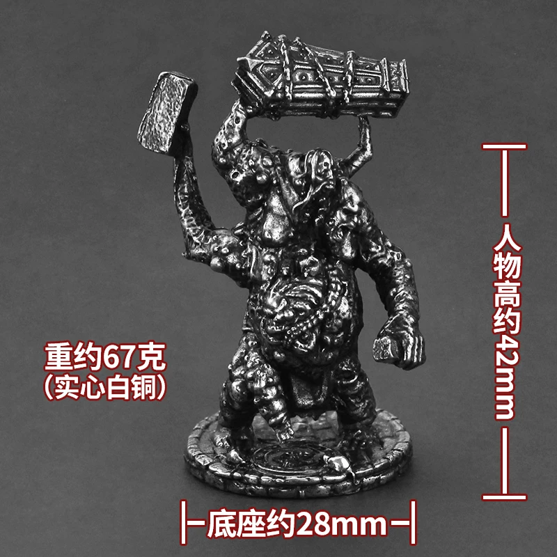 Handgemaakte Witte Koperen Slagersmes Gruwel Soldaten Actiefiguren Model Desktop Miniaturen Beeldjes Speelgoed Geschenken Ornament