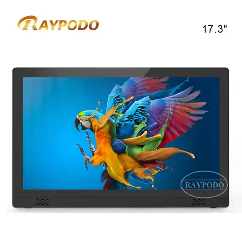 RAYPODO 데스크톱 및 벽걸이 태블릿, 와이파이 및 블루투스 통합, 록칩 RK3288Quad, 17.3 인치