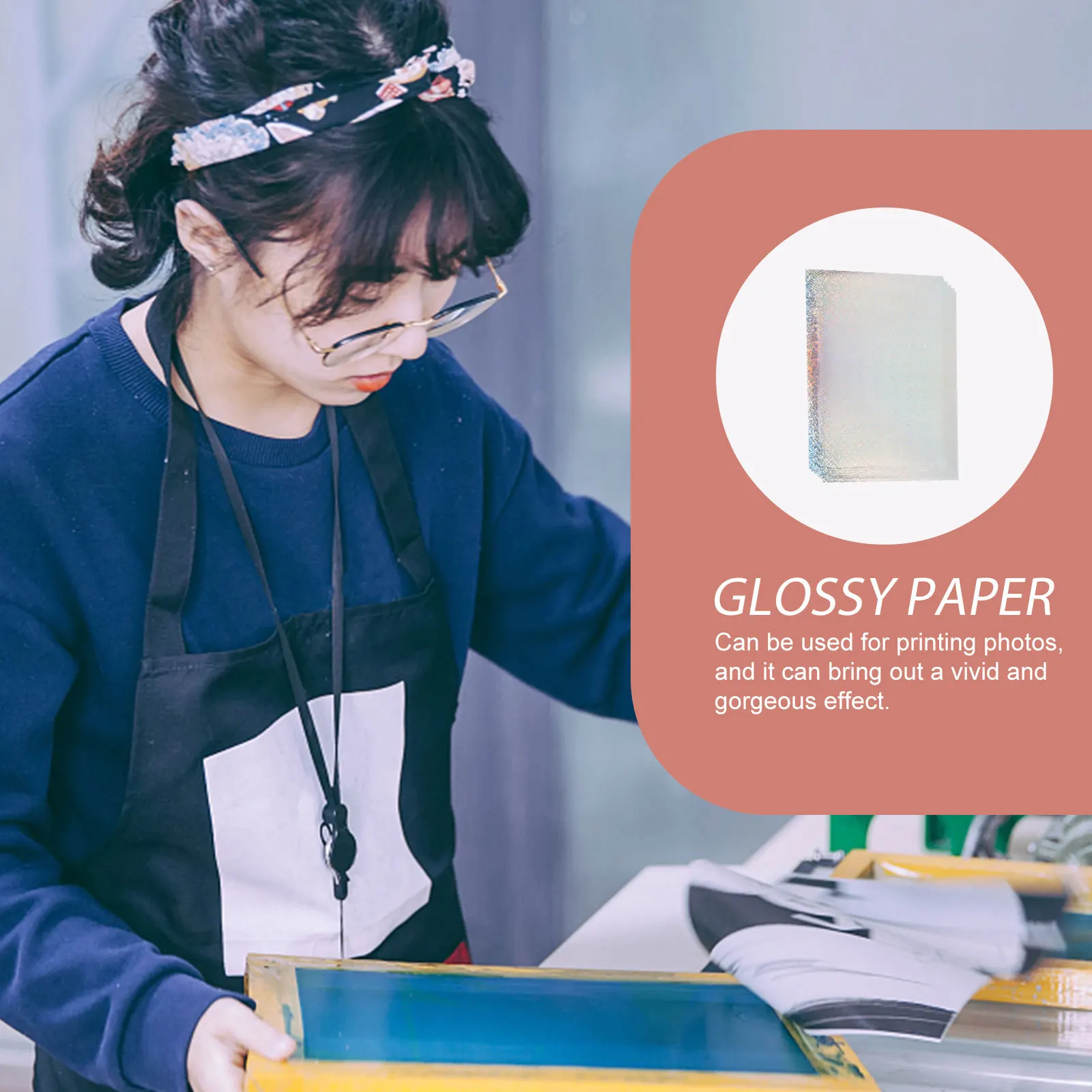 Self-Adhesive Glossy Photo Paper Waterproof Colorful Printing Pet For Wedding Home Office School Spray Ink Compatible