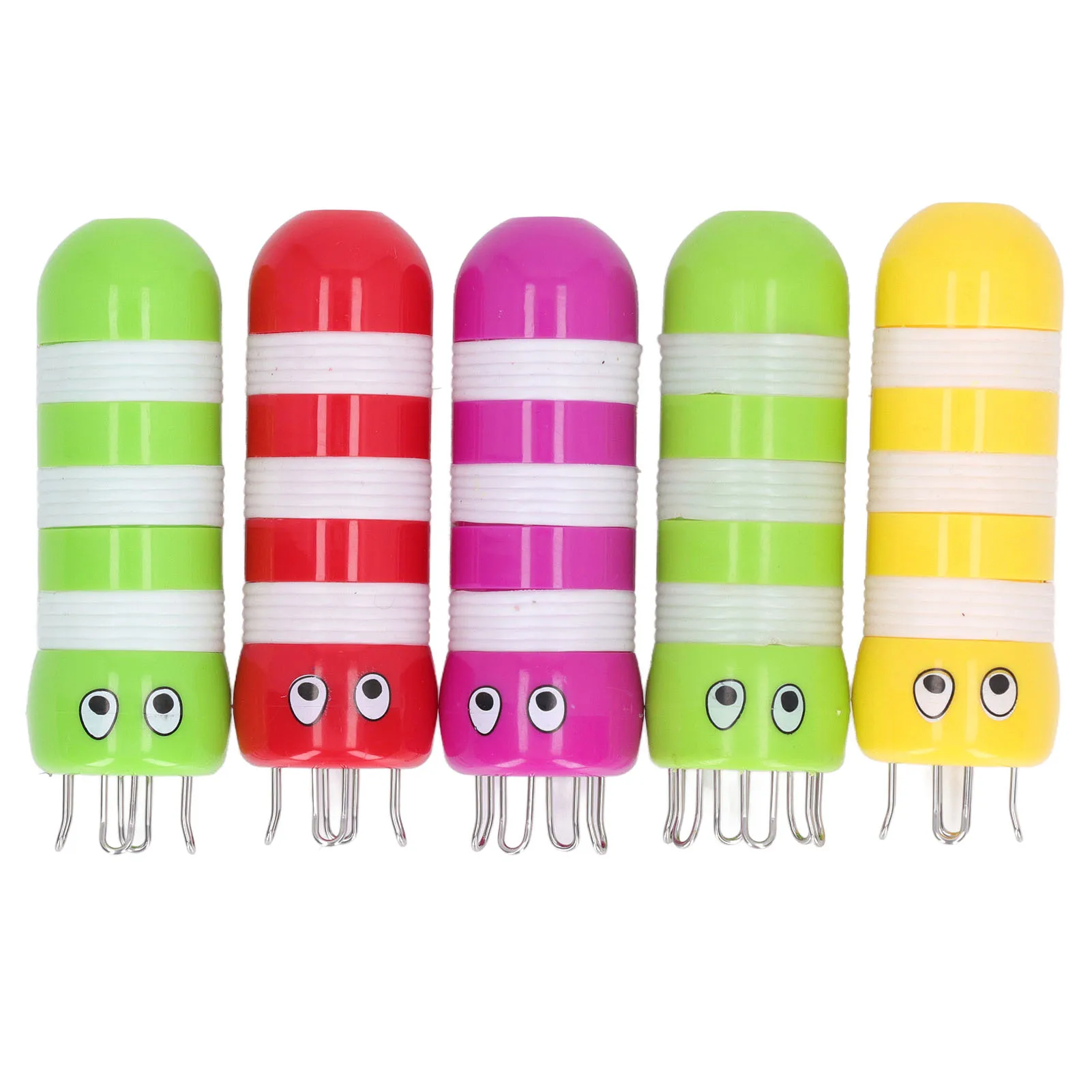 5Pcs Cartoon Bee Shape Knitter Abs Stainless Steel Handy Knitter Sweater Scarf Carpet Knitting Tools Bee Shape Knitter