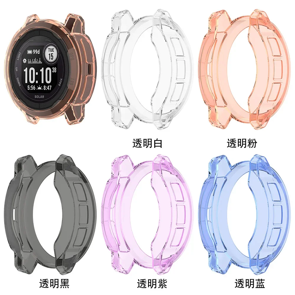 Housse de protection en TPU souple pour Garmin Instinct 2 2S, cadre de coque de protection transparent