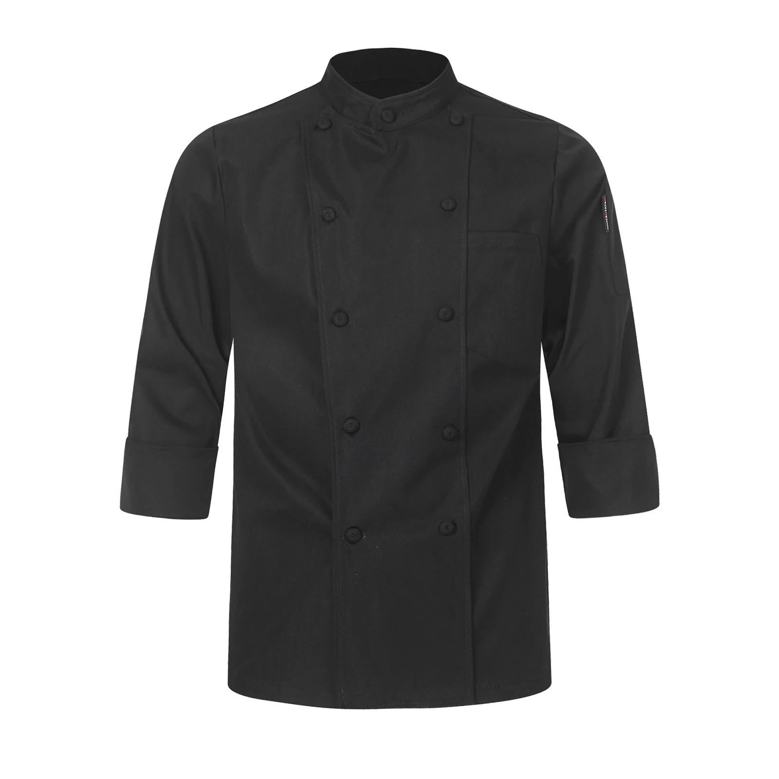 Chef Jacket for Mens Chef Shirts Short/Long Sleeve Kitchen Cooking Work Uniforms Restaurant Hotel Cafe Bakery Cooking Uniforms