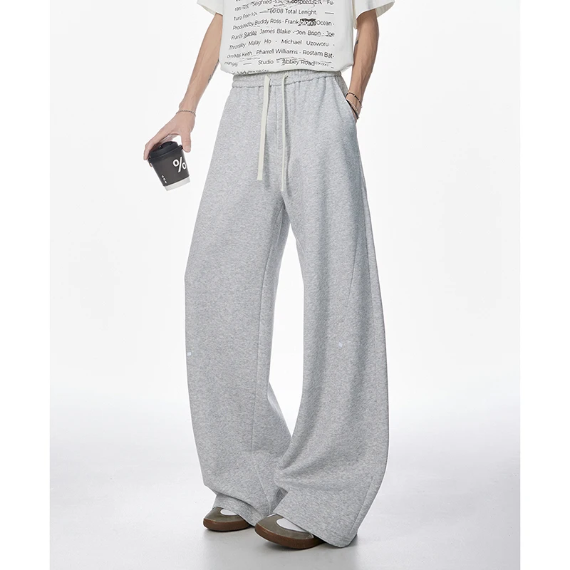 

Четырехсезонный модный тренд, простые универсальные прямые брюки для пар, мужские ветрозащитные широкие брюки для спорта и отдыха на открытом воздухе