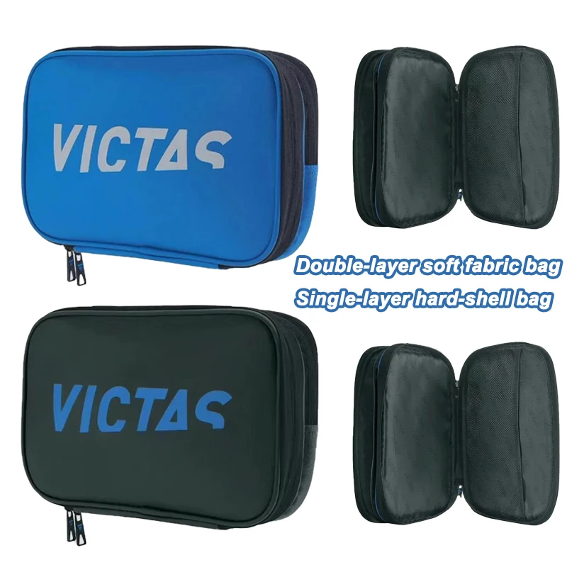 

VICTAS Square Table Tennis Racket Case Hard Shell Waterproof Protective Bag Dustproof Table Tennis Paddle Box Storage Bag