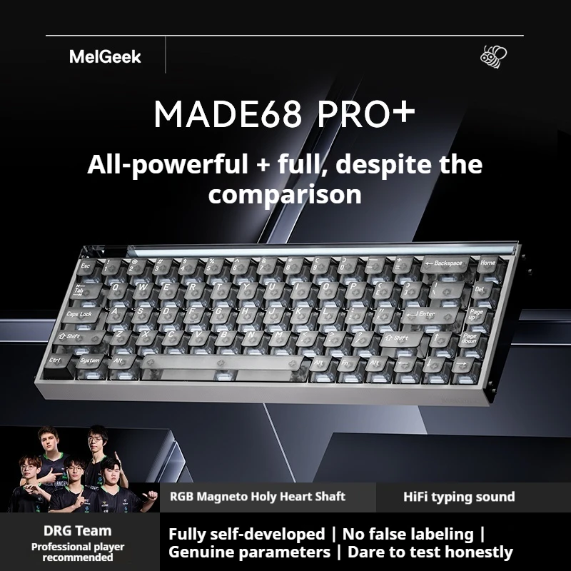 

Melgeek Made68pro+ Magnetic Axis Keyboard Rgb Atmosphere Lightbox Ttc Magneto Purple Heart Axis Rt0.01 Gaming Computer Keyboards