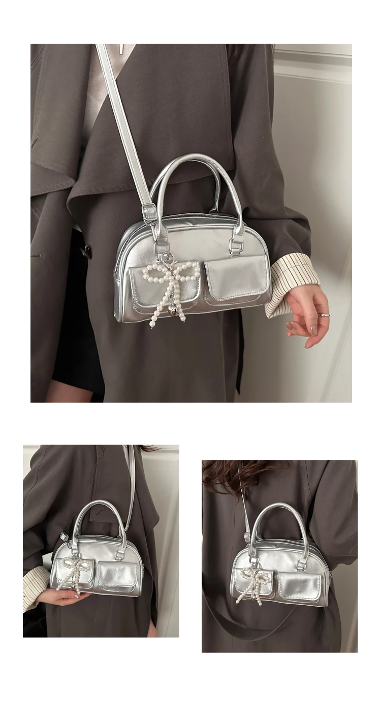 Bolso de Gran Capacidad para Viajes, Nuevo Estilo Invierno 2025, Bolso de Hombro/Axilar, Alto Valor Estético, Bolso Boston/Bo...
