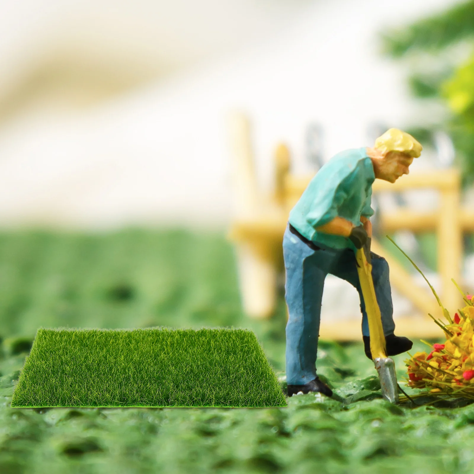 

10Pcs Realistic Artificial Moss for Decorating Terrariums and Bottle Landscapes Fake Grass Mat for Indoor Outdoor Mini Landscape