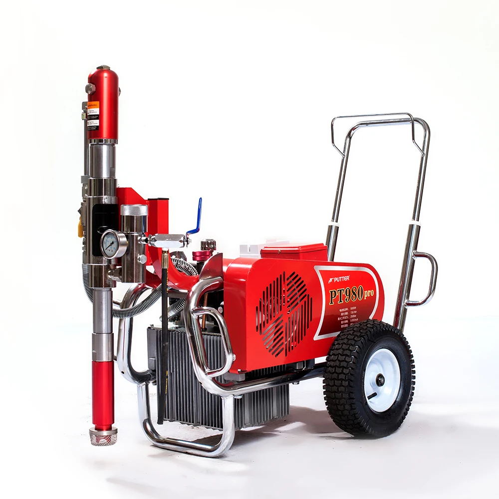 220V Electric Airless Paint Sprayer Hydraulic Pump 3600 Psi Industrial Grade Putty Sprayer For High-intensity Construction Use