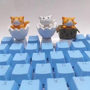 Personalice su teclado con lindas teclas de gato - PBT Axis Cherry Mx Artisan Anime Accesorios Kawaii Pink Kawaii 8 Mejores ventas My Melody Keycap - №4