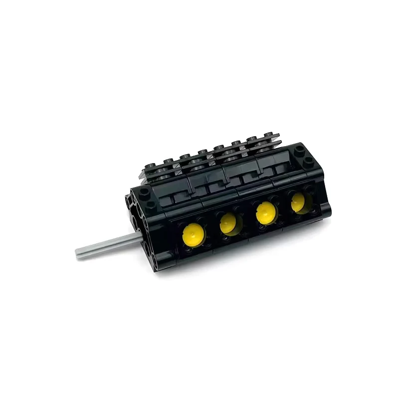 CaDA V8 modelo de motor MOC, modelo dinámico, Kit de cilindro neumático, juego de bloques de construcción, juguetes DIY para regalos de navidad
