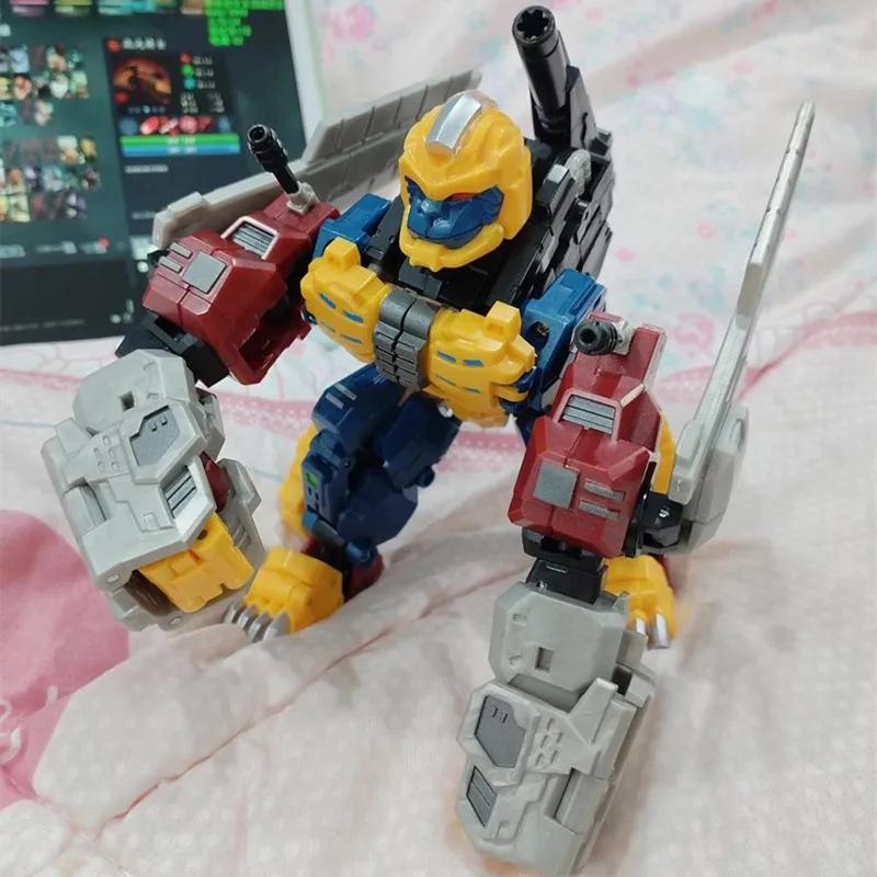 15 سنتيمتر لعبة التحول الصغيرة روبوت فيلم 7 KO JB01 JIALEHUANG أنيمي أربعة أشكال سيارة طائرة الحيوان عمل نموذج لجسم الاطفال 8802