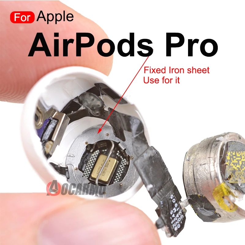 Per Apple AirPods Pro 2 pezzi microfono Mesh Net Dust Fix parti di riparazione lamiera di ferro