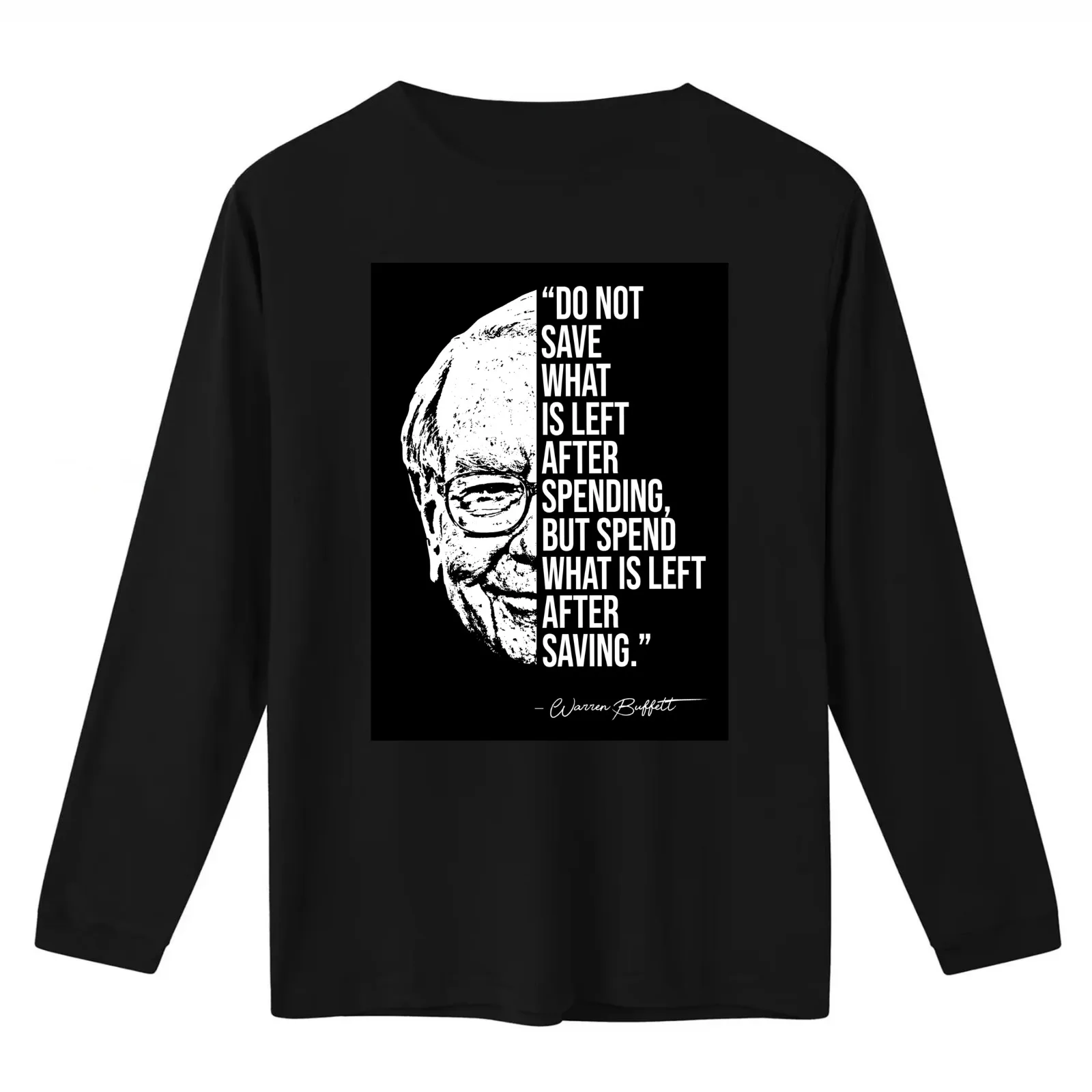 Warren Buffett quotes quote T-Shirt Summer Casual Cotton Tee Oversized Streetwear Tops Vintage Graphic Print 100% Cotton
